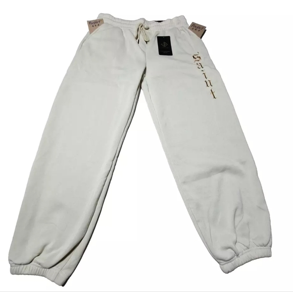 NWT Jogger Sweatpants 2 Pockets Women's 2XL SAINT gold embroidery by Urban Edge - Picture 3 of 8
